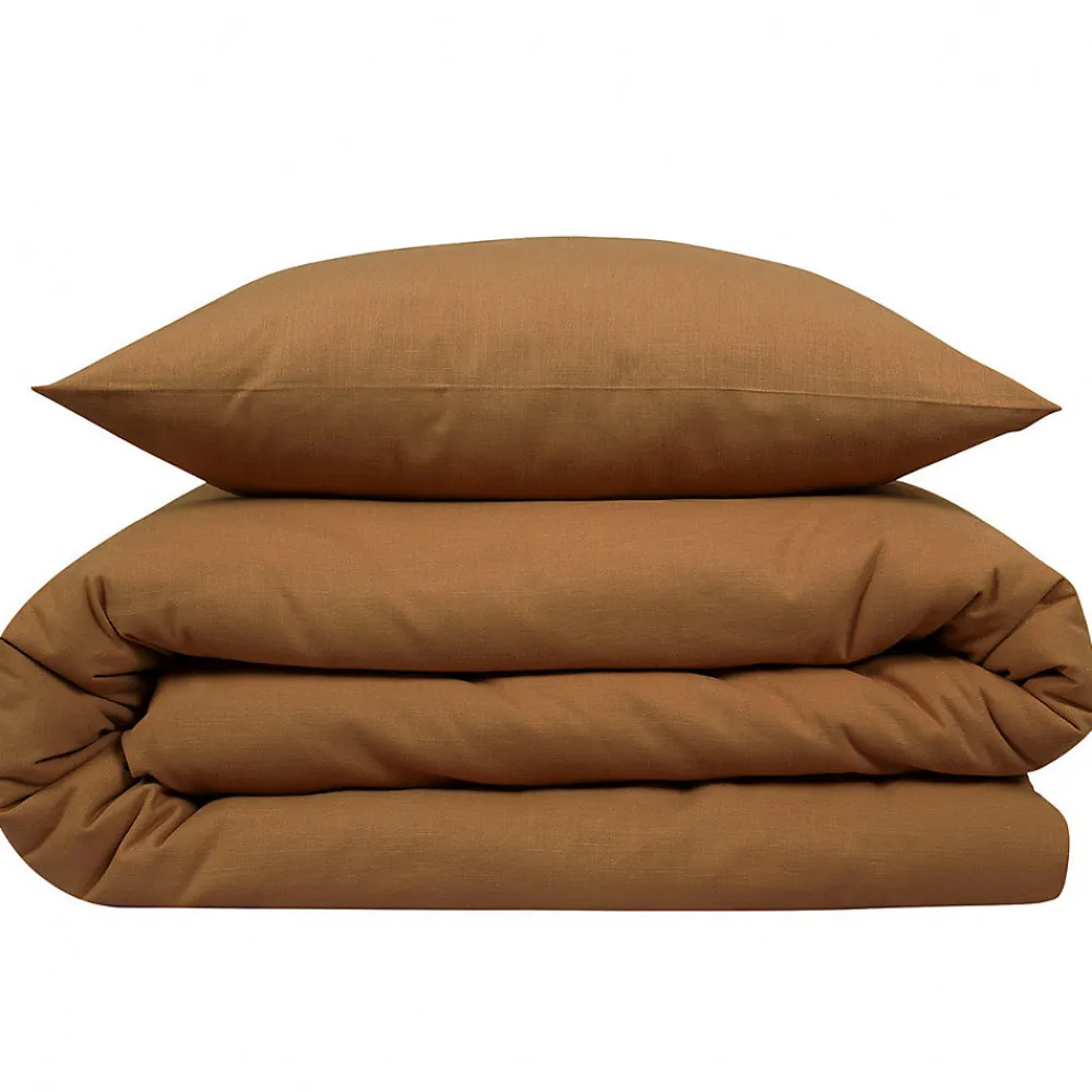 Parure de lit 2 personnes unie effet lin 260x240cm>Future Home Online