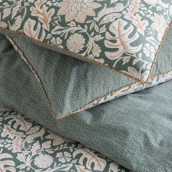 Parure de lit 2 personnes floral et pois en coton 260x240cm>Future Home