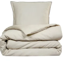 Future Home Parure de lit 2 personnes en satin de coton unie 260x240cm* Parure De Lit