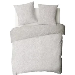 Future Home Parure de lit 2 personnes en coton 57 fils imprimé beige 260x240cm* Parure De Lit