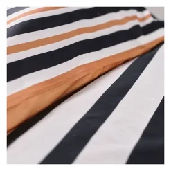 Todays Tools Parure de lit 2 personnes -TODAY - 240x200 cm - 100% Coton - Orange, Noir et Blanc* Parure De Lit