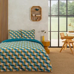 Parure de lit 2 personnes géométrique losanges 260x240cm>Future Home Discount