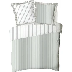 Future Home Parure de lit 2 personnes en coton 57 fils imprimé blanc 260x240cm* Parure De Lit