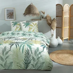 Future Home Parure de lit 2 personnes feuillage réversible 240x220cm* Parure De Lit