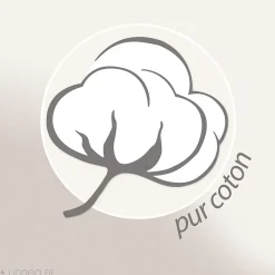 Linnea Parure de lit 3 pièces : housse 300x240 cm et taies 65x65 cm coton HUGO beige/corail* Parure De Lit