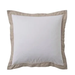 Parure de lit 3 Pièces coton et lin (260x240 cm - Blanc)><noscript><img width=