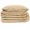 Atmosphera Créateur D'Intérieur Parure de lit 3 pièces Flora gaze de coton lin 260x240cm - Atmosphera* Boutis, Couvre-Lit, Édredon