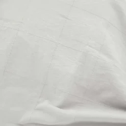 Douceur D'Intérieur Parure de lit 3 pièces LINELLA Blanc- 240 x 220 cm Coton/Polyester lavé jacquard 57 fils* Housse De Couette