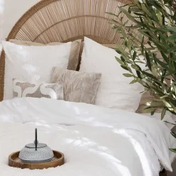 Atmosphera Créateur D'Intérieur Parure de lit 3 pièces Swan jacquard blanc 260x240cm - Atmosphera* Parure De Lit
