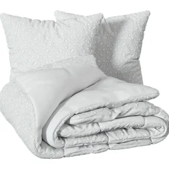 Atmosphera Créateur D'Intérieur Parure de lit 3 pièces Swan jacquard blanc 260x240cm - Atmosphera* Parure De Lit