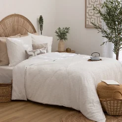 Atmosphera Créateur D'Intérieur Parure de lit 3 pièces Swan jacquard blanc 260x240cm - Atmosphera* Parure De Lit