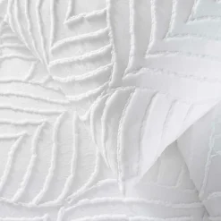 Douceur D'Intérieur Parure de lit 3 pièces tufté (140x200 cm - Blanc)* Parure De Lit