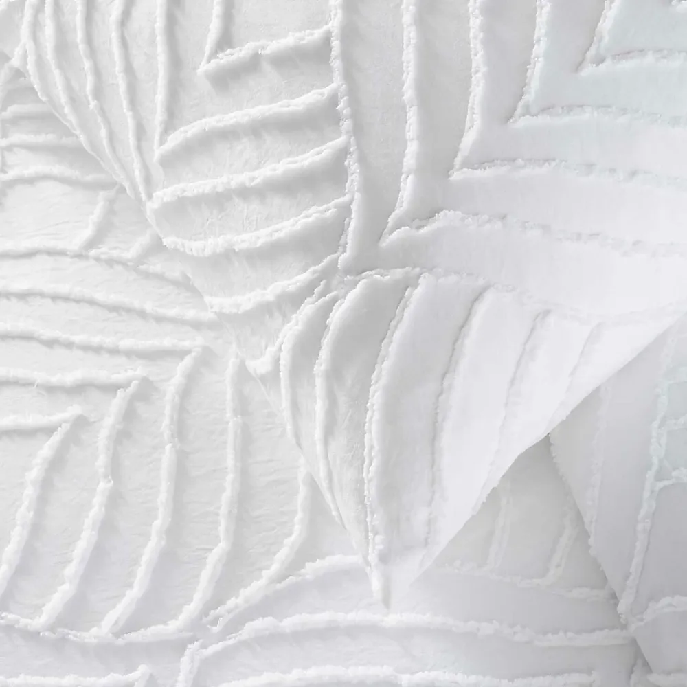 Douceur D'Intérieur Parure de lit 3 pièces tufté (140x200 cm - Blanc)* Parure De Lit