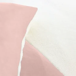 Parure de lit 3 pièces 240x220 cm microfibre et sherpa SHERPA Rose>Linnea Discount