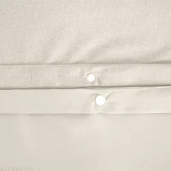 Linnea Parure de lit 3 pièces 260x240 cm microfibre SENSATION FLANELLE beige* Parure De Lit