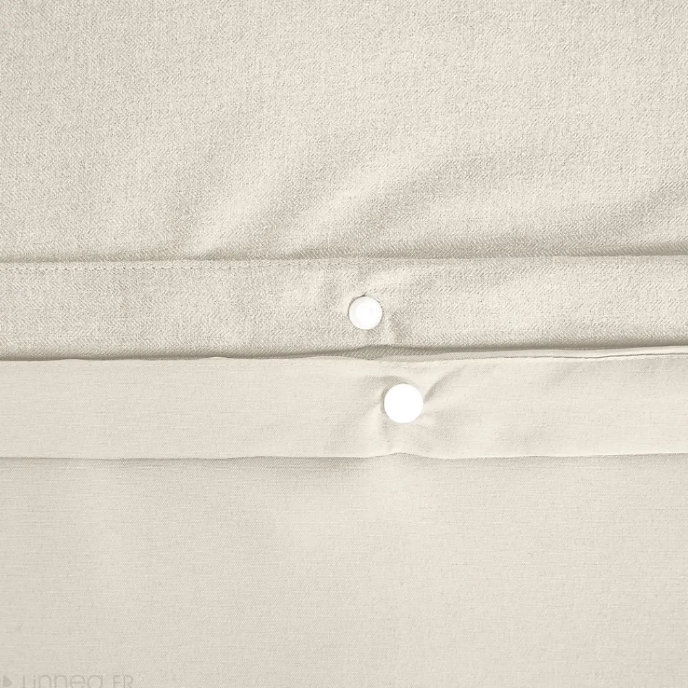 Linnea Parure de lit 3 pièces 260x240 cm microfibre SENSATION FLANELLE beige* Parure De Lit