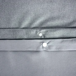 Linnea Parure de lit 3 pièces 240x220 cm SENSATION FLANELLE Ardoise* Parure De Lit