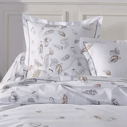 Linnea Parure de lit 3 pièces 280x240 cm taies 50x70 cm percale PLUMES* Parure De Lit