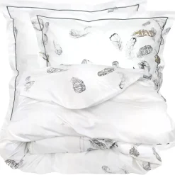 Linnea Parure de lit 3 pièces 260x240 cm taies 65x65 cm Percale pur coton PLUMES* Parure De Lit