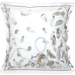 Linnea Parure de lit 3 pièces 260x240 cm taies 65x65 cm Percale pur coton PLUMES* Parure De Lit