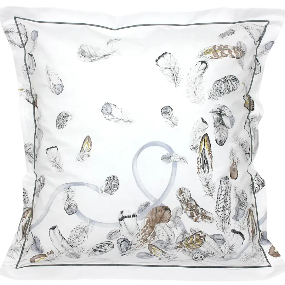 Linnea Parure de lit 3 pièces 260x240 cm taies 65x65 cm Percale pur coton PLUMES* Parure De Lit