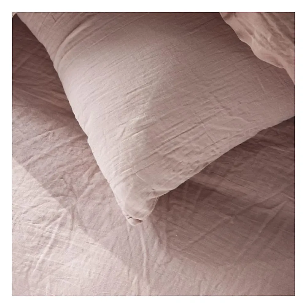 Todays Tools Parure de lit - TODAY - 123332 - 1 personne - 140x200 cm - Gaze de coton unie - Rose des sables* Parure De Lit