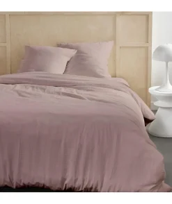 Todays Tools Parure de lit - TODAY - 123667 - 2 personnes - 260x240cm - Gaze de coton unie - Rose des sables* Parure De Lit