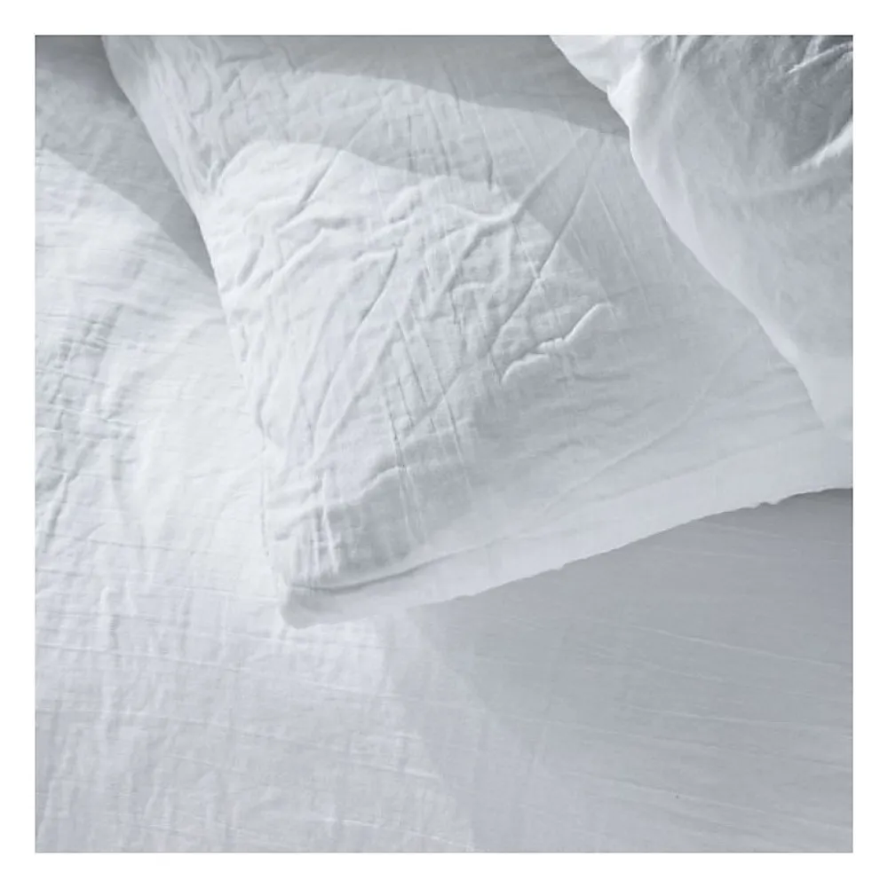 Todays Tools Parure de lit - TODAY - 123320 - 2 personnes - 260x240cm - Gaze de coton unie - Craie* Parure De Lit