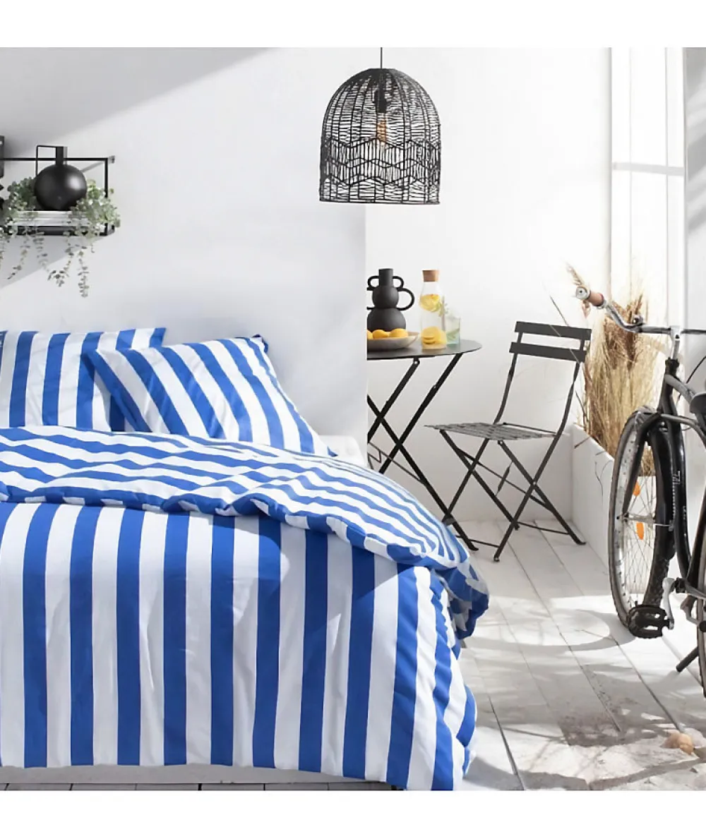 Todays Tools Parure de lit - TODAY Summer Stripes - 240x220 cm - 2 personnes - coton imprimé rayé* Parure De Lit