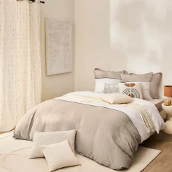 Parure de lit 240 x 220 cm Coton 57 fils & coton tissé GABRIELLE>Douceur D'Intérieur Outlet