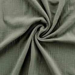 Douceur D'Intérieur Parure de lit 140 x 200 cm double gaze coton uni 57 fils Angelia Kaki* Parure De Lit