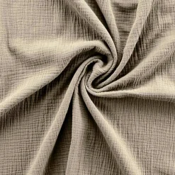 Douceur D'Intérieur Parure de lit 140 x 200 cm double gaze coton uni 57 fils Angelia Sable* Parure De Lit
