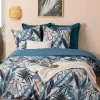 Parure de lit aux impressions bleutées (240x220 cm - Bleu)>Atmosphera