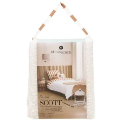 Parure de lit bouclette Scott 140x200cm multicolore - Atmosphera><noscript><img width=