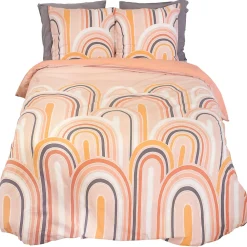 Parure de lit collection LOVE 240x220 cm pur coton rose 3 pièces>Linnea
