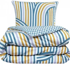 Parure de lit double arche en microfibre lavée 200x200cm><noscript><img width=