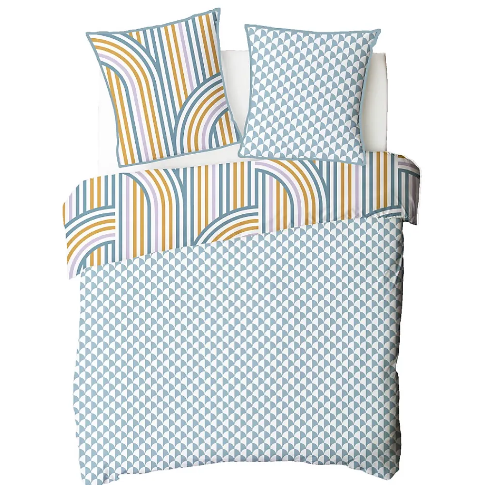 Future Home Parure de lit double arche en microfibre lavée 260x240cm* Parure De Lit
