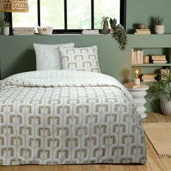Parure de lit double rétro en microfibre lavée 260x240cm>Future Home Online