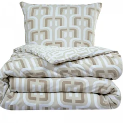 Parure de lit double rétro en microfibre lavée 260x240cm><noscript><img width=