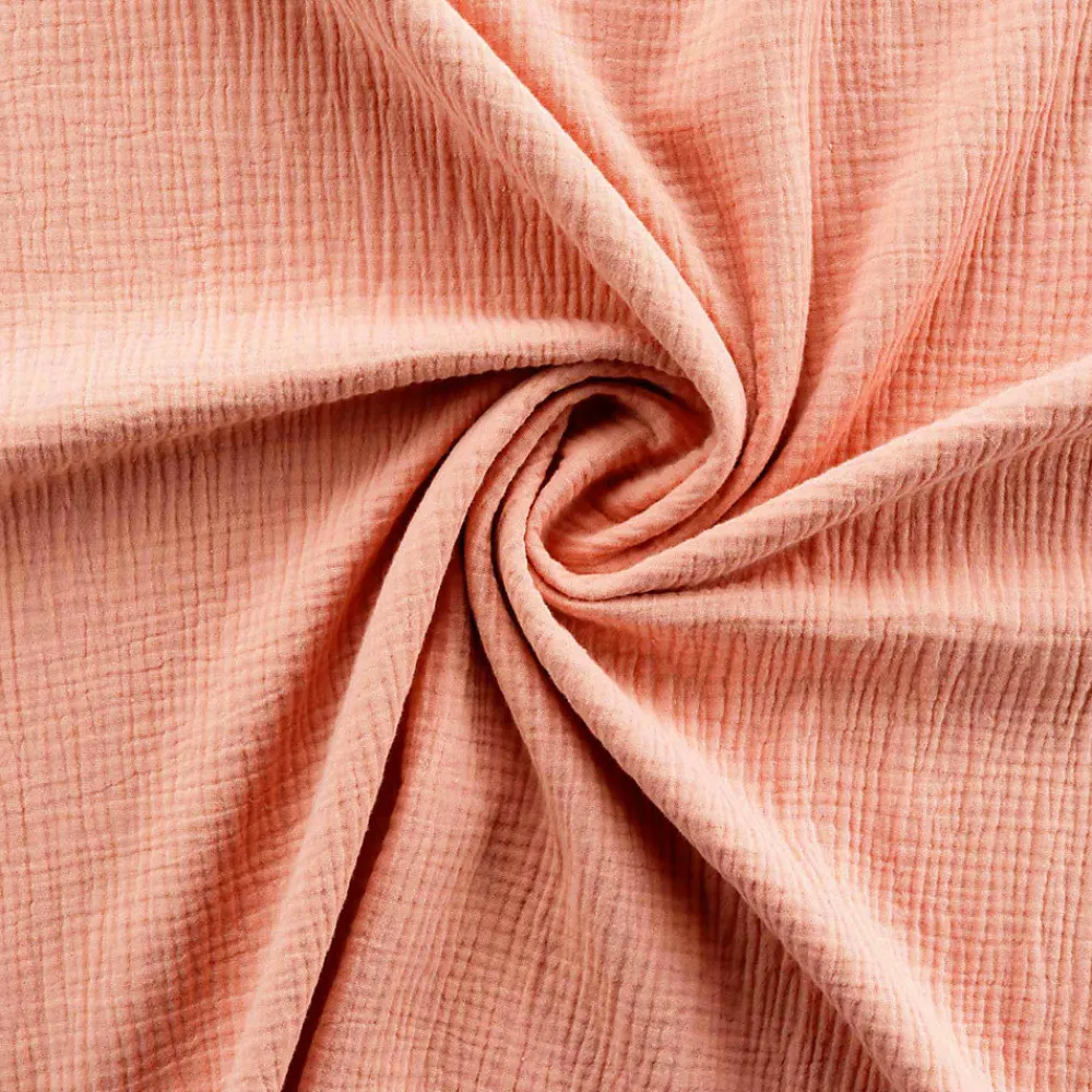 Parure de lit en gaze de coton (260x240 cm - Rose Clair)>Douceur D'Intérieur Outlet