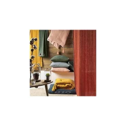Parure de Lit en Gaze de Coton 240 x 220 cm Sauge><noscript><img width=