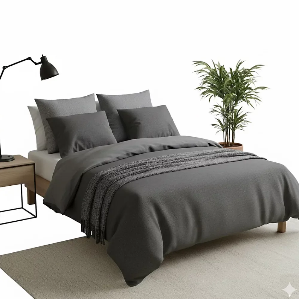 Eden Parure de lit en gaze de coton Zig Zag* Parure De Lit
