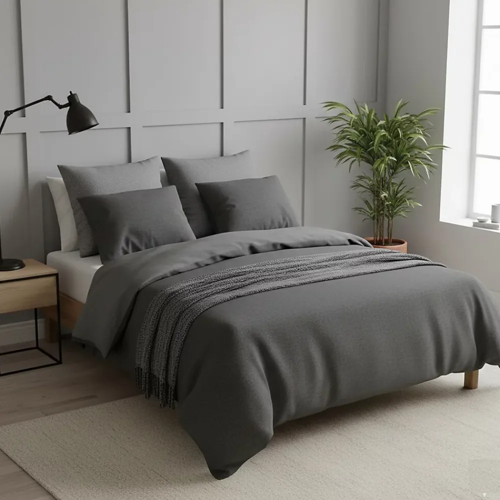 Eden Parure de lit en gaze de coton Zig Zag* Parure De Lit