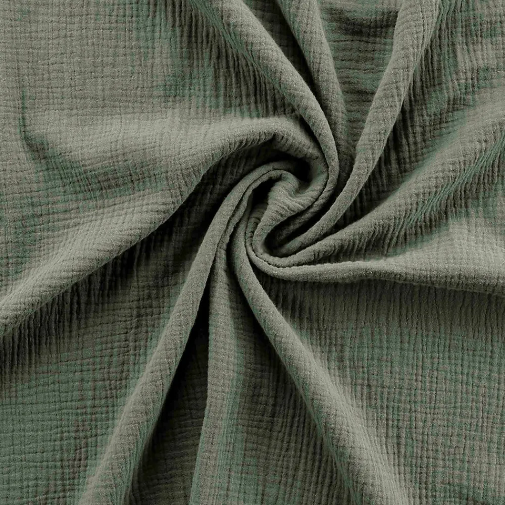 Parure de lit en gaze de coton (260x240 cm - Kaki)>Douceur D'Intérieur Outlet