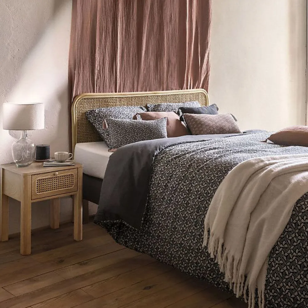 Parure de lit en gaze de coton 240x220cm gris - Atmosphera>Atmosphera Créateur D'Intérieur Hot