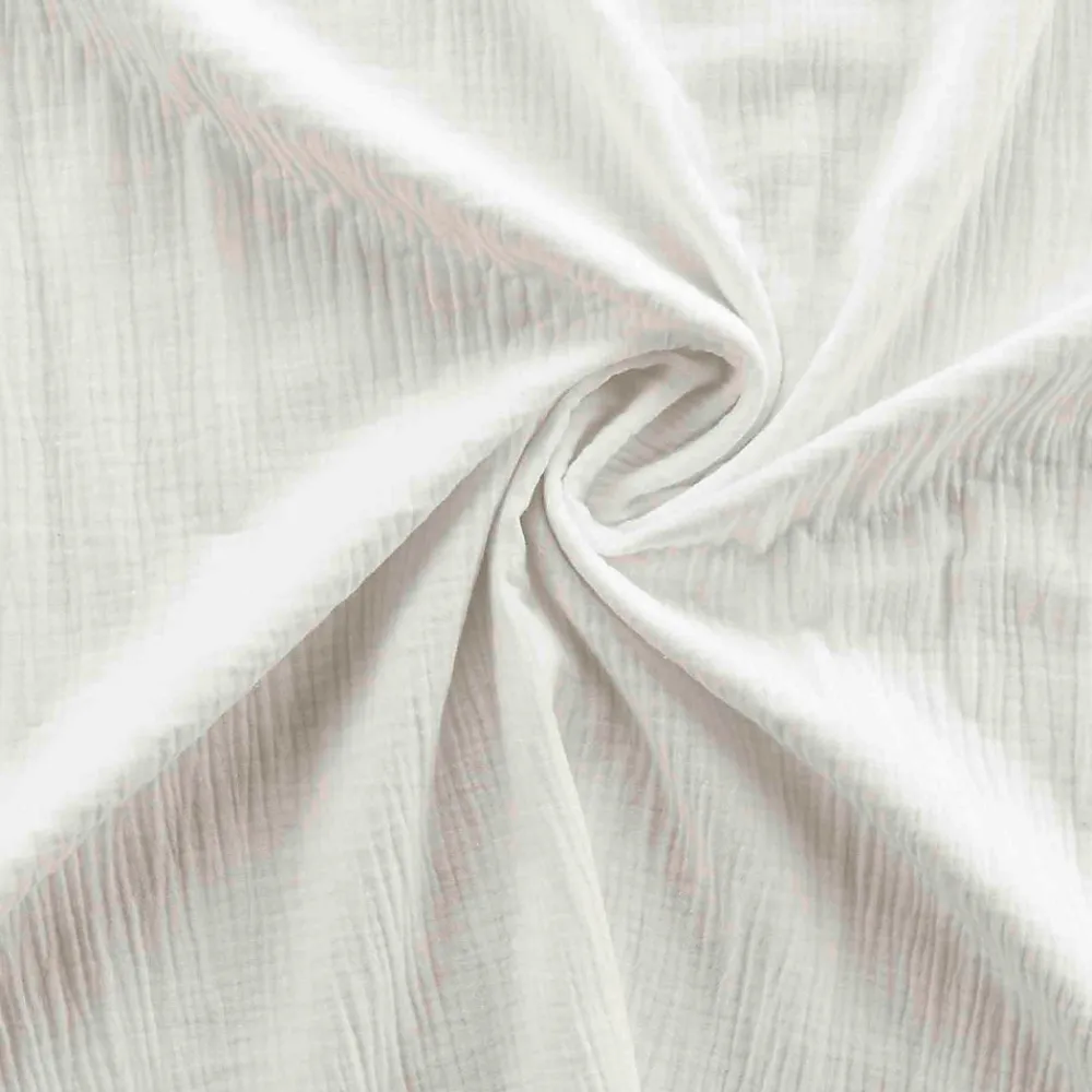 Parure de lit en gaze de coton (260x240 cm - Blanc)>Douceur D'Intérieur Online