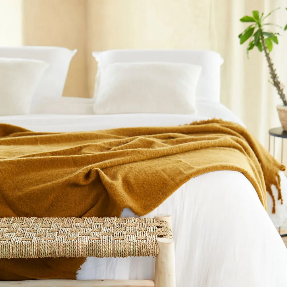 Parure de lit en gaze de coton (260x240 cm - Blanc)>Douceur D'Intérieur Online