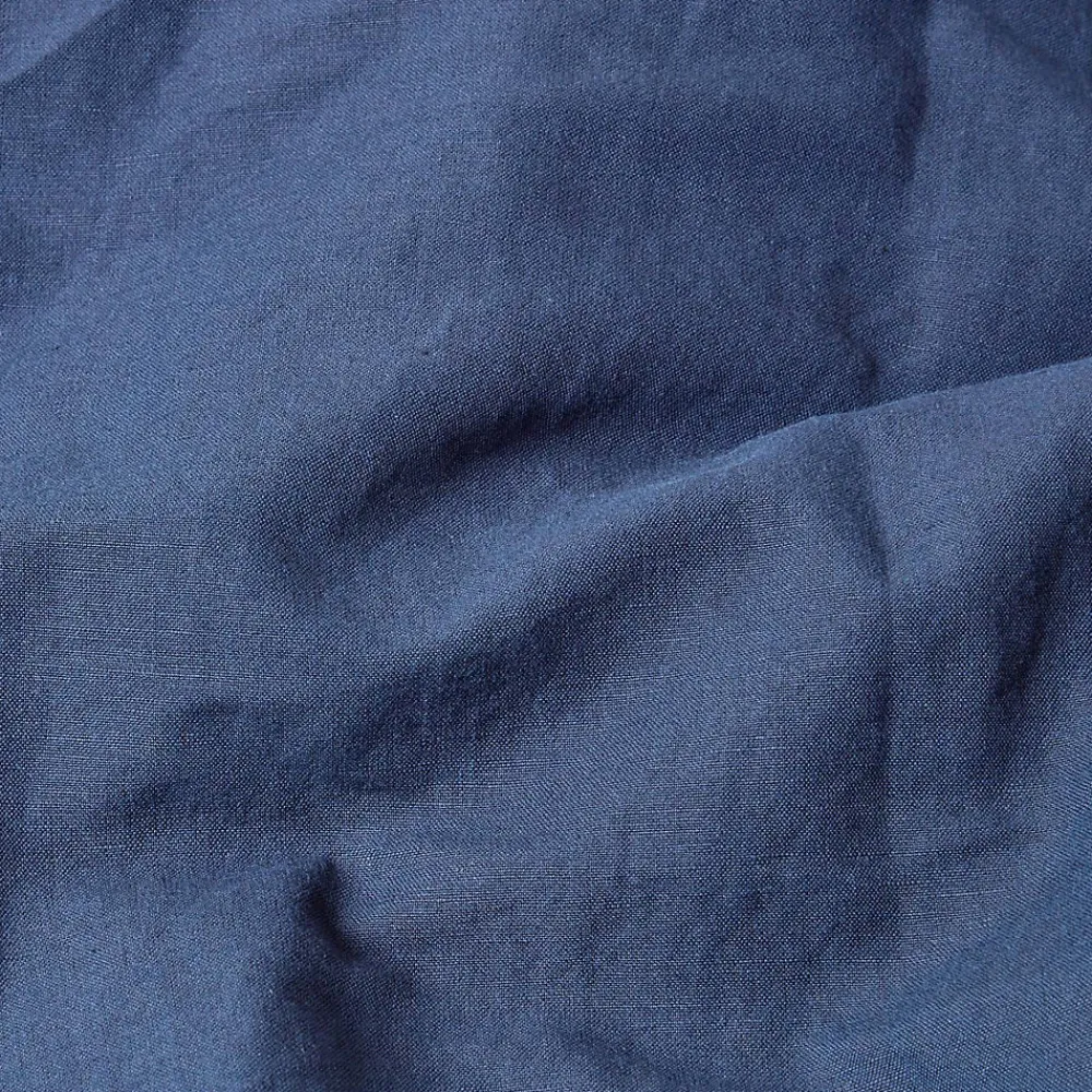 Homescapes Parure de lit en lin lavé bleu marine, 260x220cm -* Parure De Lit
