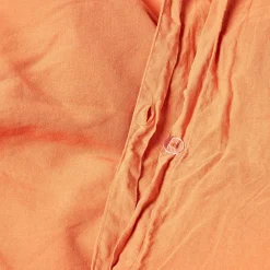 Parure de lit en lin lavé orange, 260x220cm -><noscript><img width=