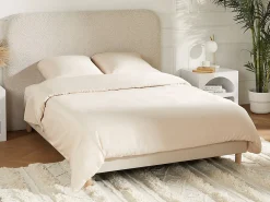 Parure de lit en satin 108 fils/cm² - Housse de couette 220 x 240 cm + 2 taies d'oreiller 63 x 63 cm - Beige - TALORA de PALACIO>Vente-unique